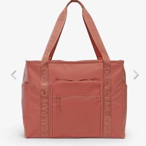 NWOT Calpak Terra 35L Water Resistant Zippered Tote Bag in Clay